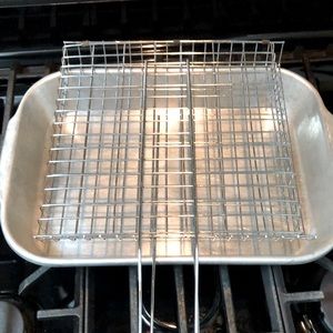 Secondhand Grill basket stainless steel not including the tray